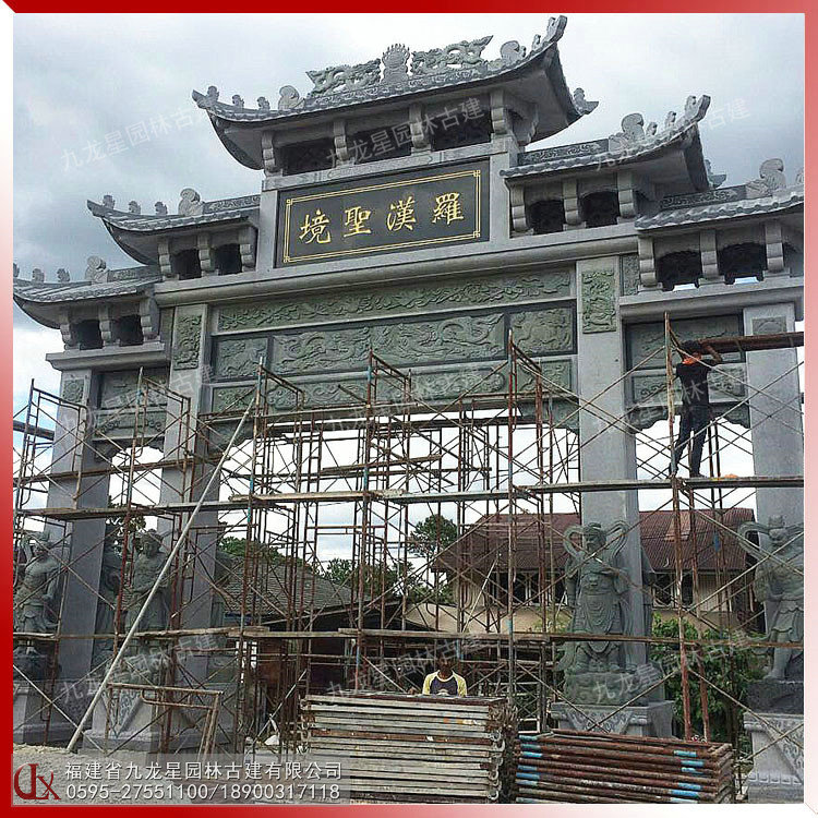 三門五樓石雕牌坊