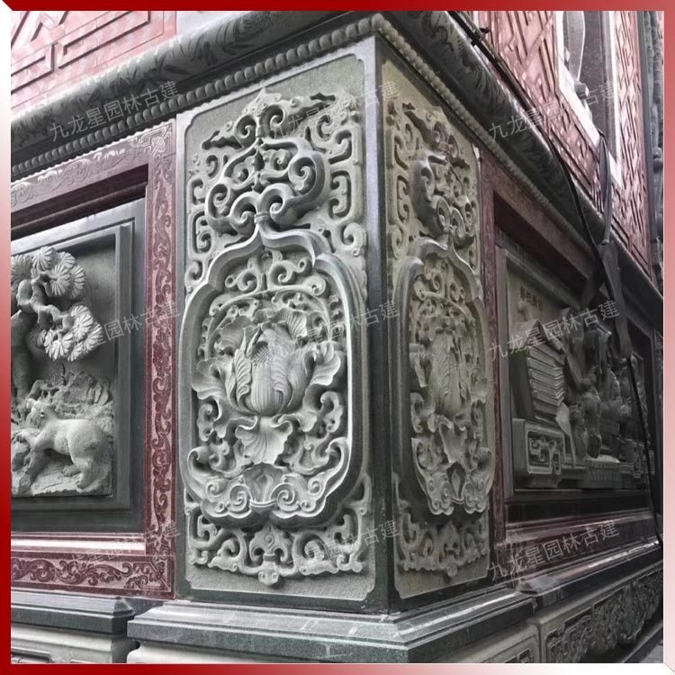 寺廟浮雕石雕壁畫(huà)