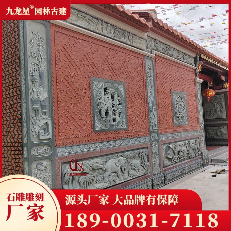 閩南祠堂石雕浮雕壁畫圖片